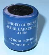 NEW 50% OFF SALE! - Guided Current 4TTN capacitor - 4,700 F 63 Volt