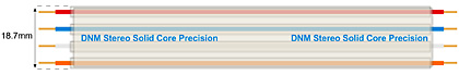 DNM Stereo Solid Core Precision speaker cable - diagram