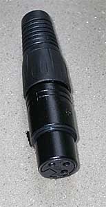 XLR socket (3-way socket) (SINGLE)